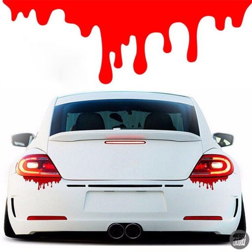 Vérző tuning matrica (2 db)
