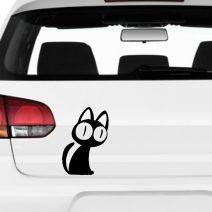 Macskás matricák – cicás autódekoráció és figyelmeztető dizájn