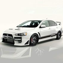 Mitsubishi autómatricák – tuning, EVO és logó dekoráció