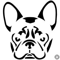 Francia bulldog matrica 6