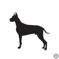 Német dog matrica 0