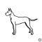 Német dog matrica 4