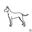 Német dog matrica 4