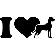 Német dog matrica 6