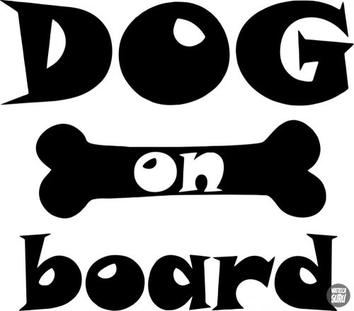 Dog on board matrica