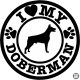 Dobermann matrica 18