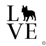 Francia bulldog matrica 18