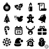 Karácsonyi díszek matrica