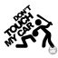 Don't touch my car! - Szélvédő matrica