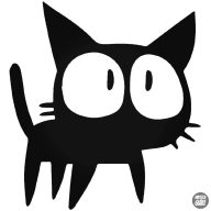 Nagyszemű kiscica matrica