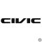 Honda matrica Civic vastag felirat