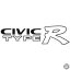 Civic Type R felirat matrica
