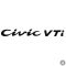 Honda matrica Civic VTI felirat
