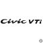Honda matrica Civic VTI felirat