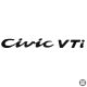 Honda matrica Civic VTI felirat