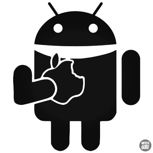 Android Applet eszik - Szélvédő matrica