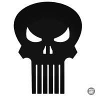 Corvette verseny halálfej matrica