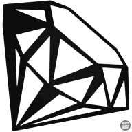 Gyémánt ékszer "1" Autómatrica