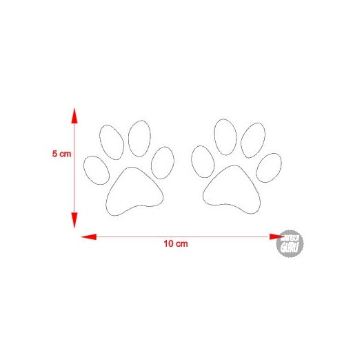 2 db Kutyatappancs matrica