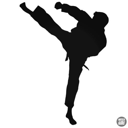 Karate rugás matrica