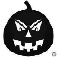Halloween tök matrica