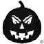 Halloween tök matrica