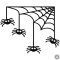 Halloween Pókok matrica