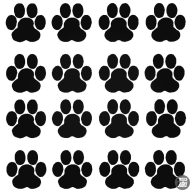 Kutya tappancs szett matrica