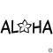 Aloha felirat - Szélvédő matrica