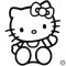 Integető Hello Kitty matrica