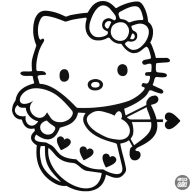 Hello Kitty matrica Cupido
