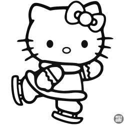 Hello Kitty matrica korcsolya