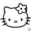 Hello Kitty matrica fej 1