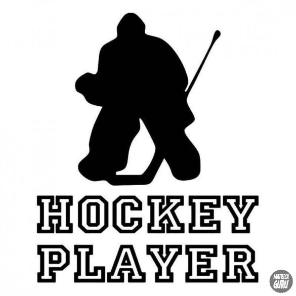 Hockey játékos matrica