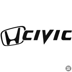 Honda matrica Civic jel és felirat