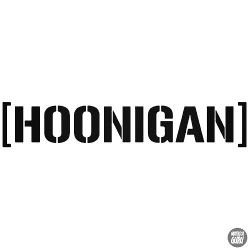 Hoonigan felirat "1" - Autómatrica