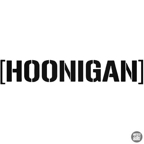 Hoonigan felirat "2" - Autómatrica