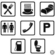 Ikon szett benzinkútra - Autómatrica