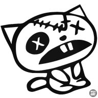 X szemű kiscica matrica 