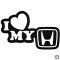I Love My Honda matrica