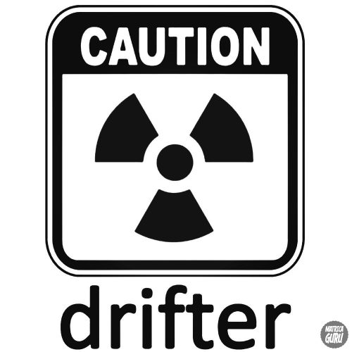 Caution drifter - Szélvédő matrica