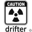 Caution drifter - Szélvédő matrica