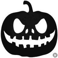 Halloween tökfej "1" matrica