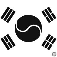 Koreai zászló Autómatrica