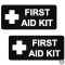 2 db First AID felirat "1" - Szélvédő matrica
