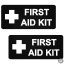 2 db First AID felirat "1" - Szélvédő matrica