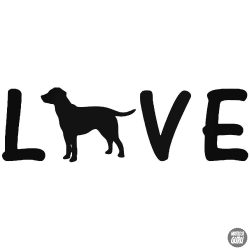 Love Labrador matrica