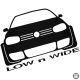 Volkswagen matrica Low and Wide