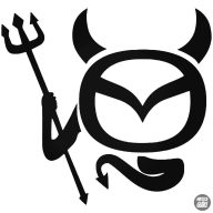 Mazda Ördög "1" matrica