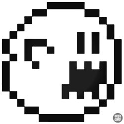 8-bit szellem Super Mario matrica